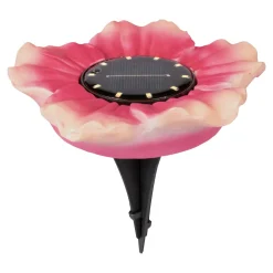 Solar-LED-Leuchte „Flowers“ koralle