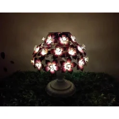 Solar-LED-Tischleuchte "Hibiskus"