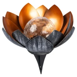 Solar-Lotusblume gold