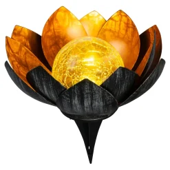 Solar-Lotusblume gold