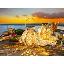 Solar-Schattenleuchten "Metall", 2 Stück