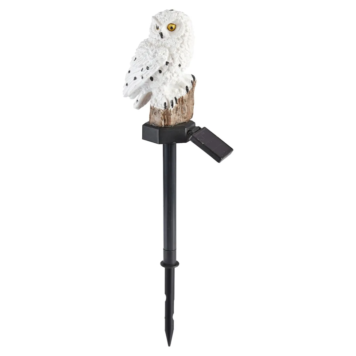 Solarstecker "Eule" weiß