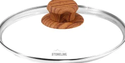 STONELINE Back to Nature Glasdeckel 30 cm | Holzoptik