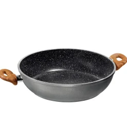 STONELINE Back to Nature Servierpfanne 28 cm | Holzoptik