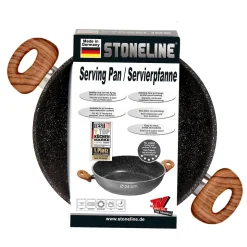 STONELINE Back to Nature Servierpfanne 24 cm | Holzoptik