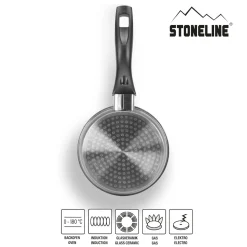STONELINE Bratpfanne 14 cm | ohne Deckel - Schwarz