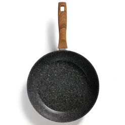 STONELINE Bratpfanne 28 cm | ohne Deckel - Holzoptik