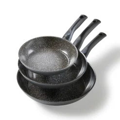 STONELINE CERAMIC Keramik Pfannen-Set 3-teilig 20/24/28 | ohne Deckel