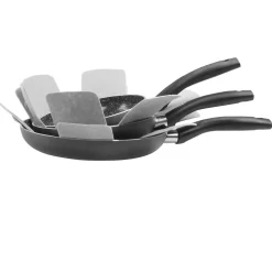 STONELINE CERAMIC Keramik Kochgeschirr-Set 14-teilig | mit Deckeln - Schwarz