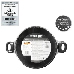 STONELINE CERAMIC Keramik Servierpfanne 24 cm | mit Deckel