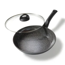 STONELINE CERAMIC Keramik Bratpfanne 24 cm | mit Deckel