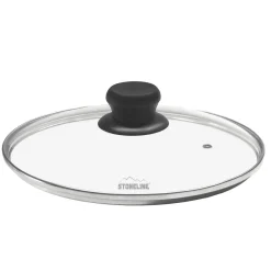 STONELINE Glasdeckel 24 cm | Schwarz