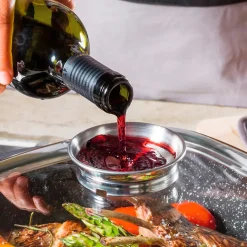 STONELINE Glasdeckel Eckig 28 cm mit Aroma-Deckel | Edelstahl