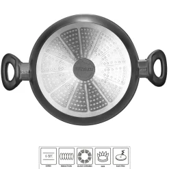 STONELINE Gourmundo Servierpfanne 24 cm | Grau