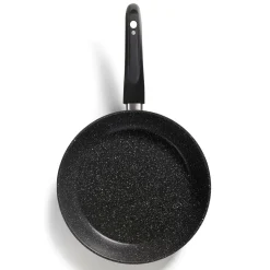 STONELINE Made in Germany Pfannen-Set 6-teilig mit Magnet Griff | ohne Deckel - Schwarz