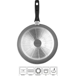 STONELINE Made in Germany Schmorpfanne 24 cm | ohne Deckel - Schwarz