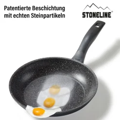 STONELINE Made in Germany Pfannen-Set 3-teilig 20/24/28 | ohne Deckel