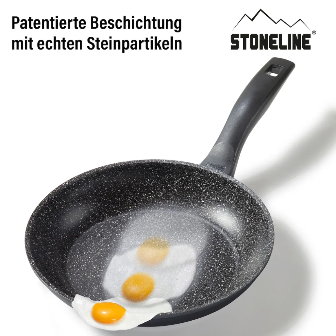 STONELINE Made in Germany Pfannen-Set 3-teilig 20/24/28 | ohne Deckel