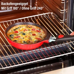 STONELINE SMART Bratpfanne 20 cm | ohne Deckel - Rot