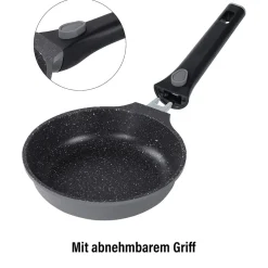 STONELINE SMART Bratpfanne 20 cm mit abnehmbarem Griff - Grau
