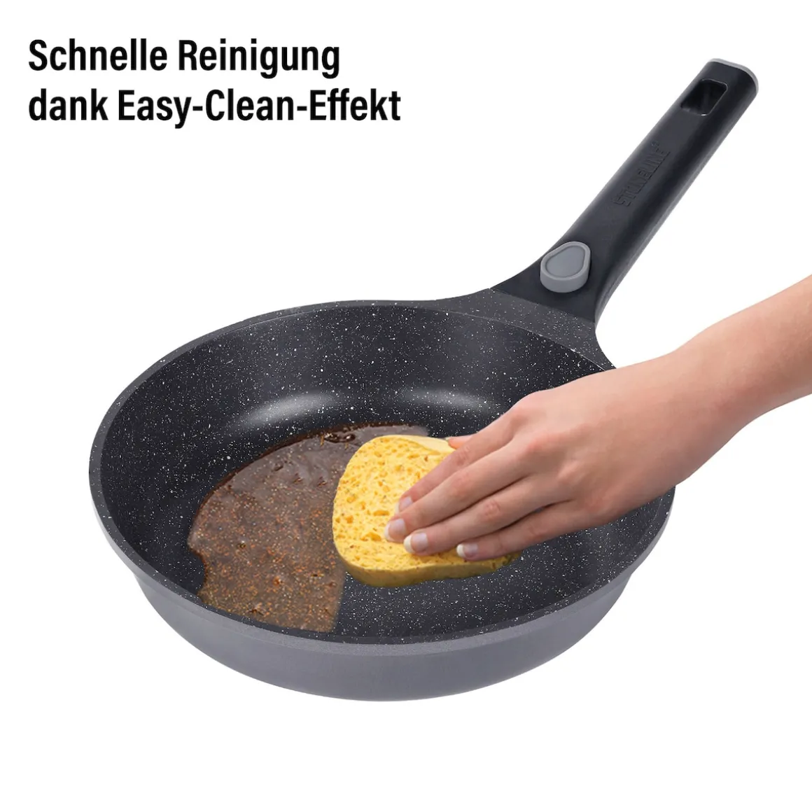 STONELINE SMART Bratpfanne 20 cm mit abnehmbarem Griff - Grau