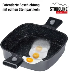 STONELINE SMART Servierpfanne Eckig 24 cm | mit Deckel
