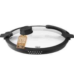STONELINE SMELL WELL FUTURE Glasdeckel 32 cm mit SMELL WELL Funktion | Schwarz