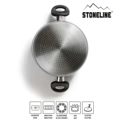 STONELINE XXXL Kochtopf 32 cm | mit Deckel