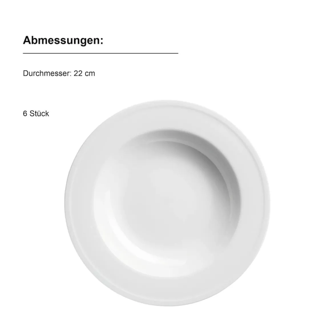 Suppenteller Set, Porzellan Arlona