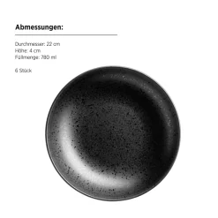 Suppenteller-Set, Steinzeug Essential