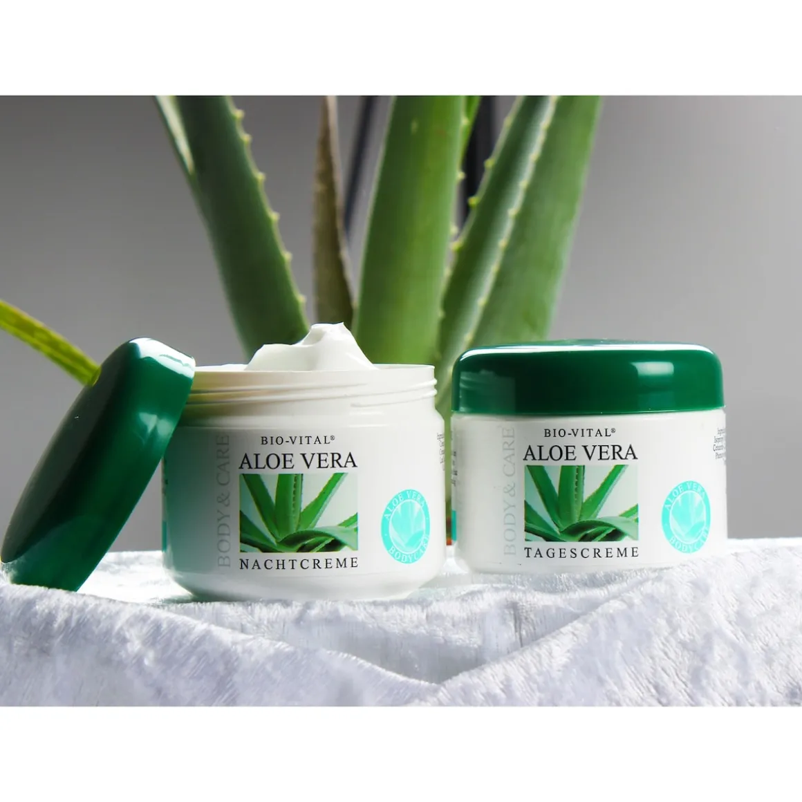 Tages- und Nachtcreme "Aloe Vera", 2x 125 ml