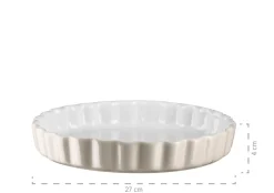 Tarteform 27 cm, Keramik KITCHEN TIME Grau