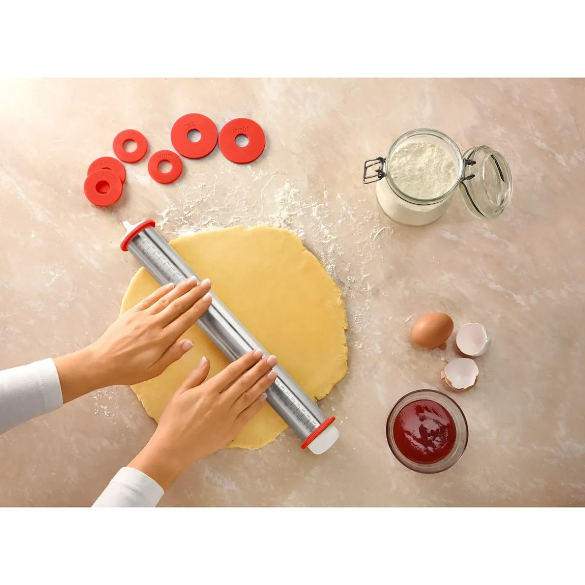 Teigrolle "Edelstahl"