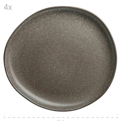 Tellerset, Keramik Marlena 6 x Speiseteller, 6 x Suppenteller