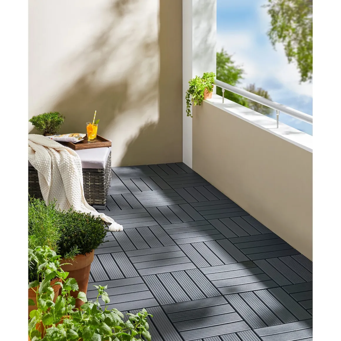 Terrassenfliesen, 8 Stück = 0,72 m² Design 2