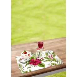 Tischset "Paradies", 4 Stück + 4 Gratis 4 Untersetzer