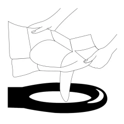 Toilettenbrillenabdeckung Weiß