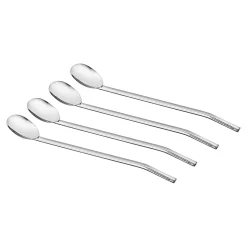Trinkhalm-Löffel, 4 Stück