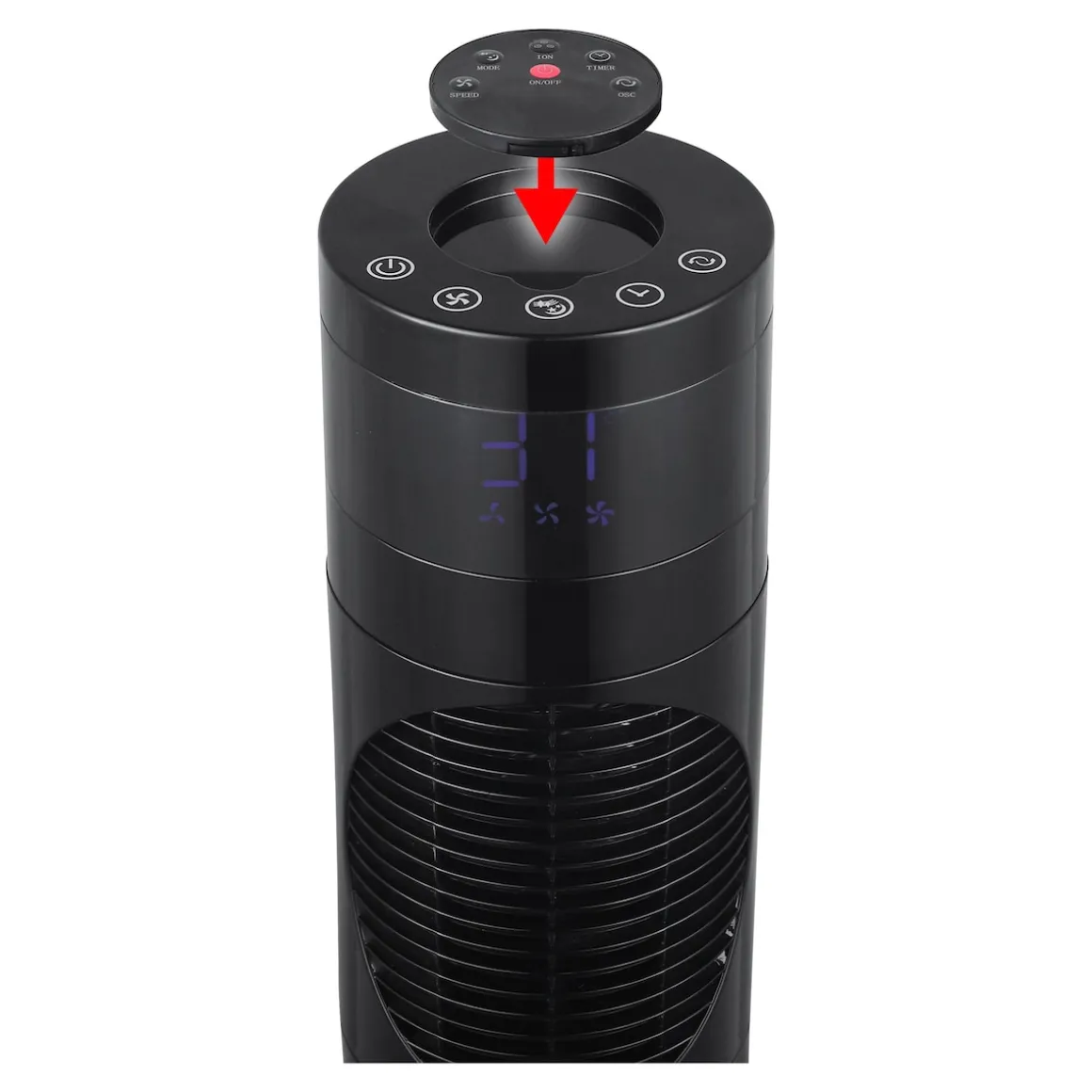 Turmventilator mit Fernbedienung "Dolmen 3"