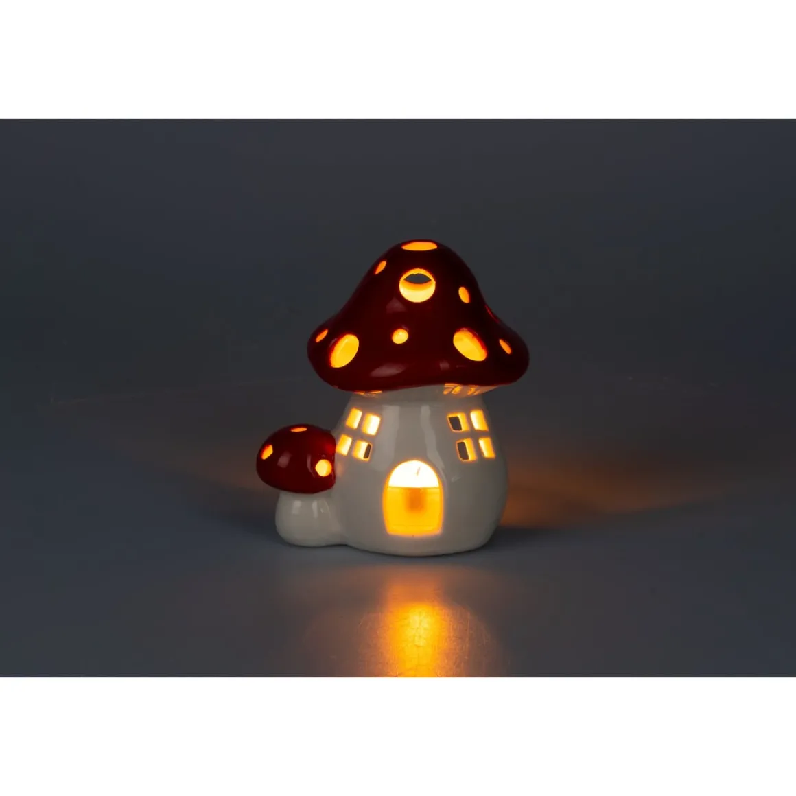 Windlicht „Fliegenpilz“