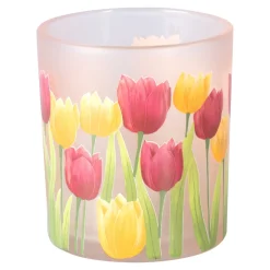 Windlicht „Tulpen“ Ø 7 cm