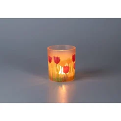 Windlicht „Tulpen“ Ø 8,8 cm