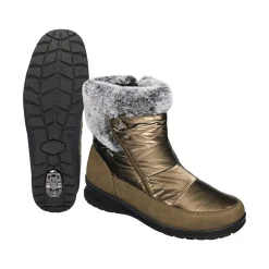 Winterstiefel mit Spikes "Karla" olive
