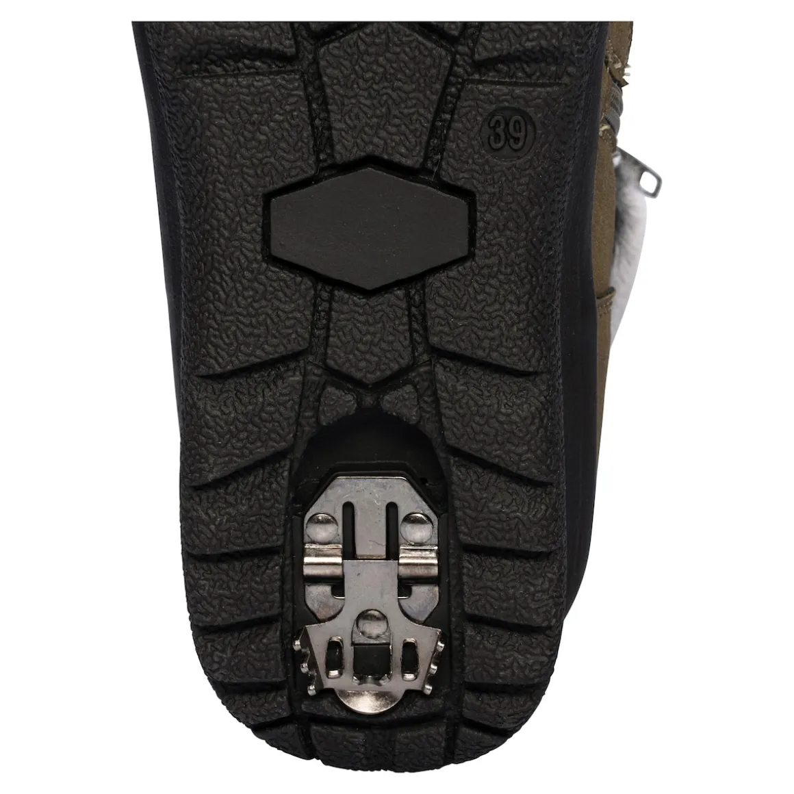 Winterstiefel mit Spikes "Karla" olive