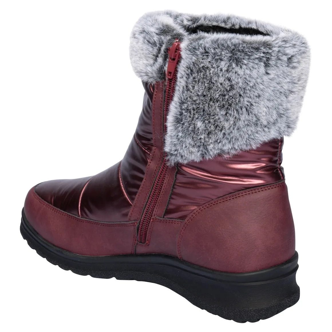 Winterstiefel mit Spikes "Karla" bordeaux