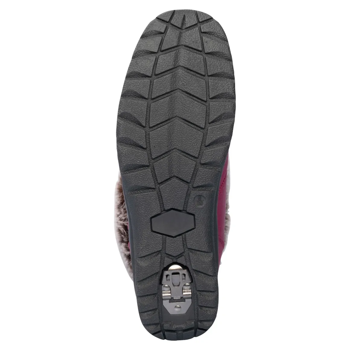 Winterstiefelette mit Spikes & Klett „Monika“ beere