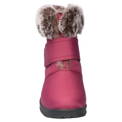 Winterstiefelette mit Spikes & Klett „Monika“ beere