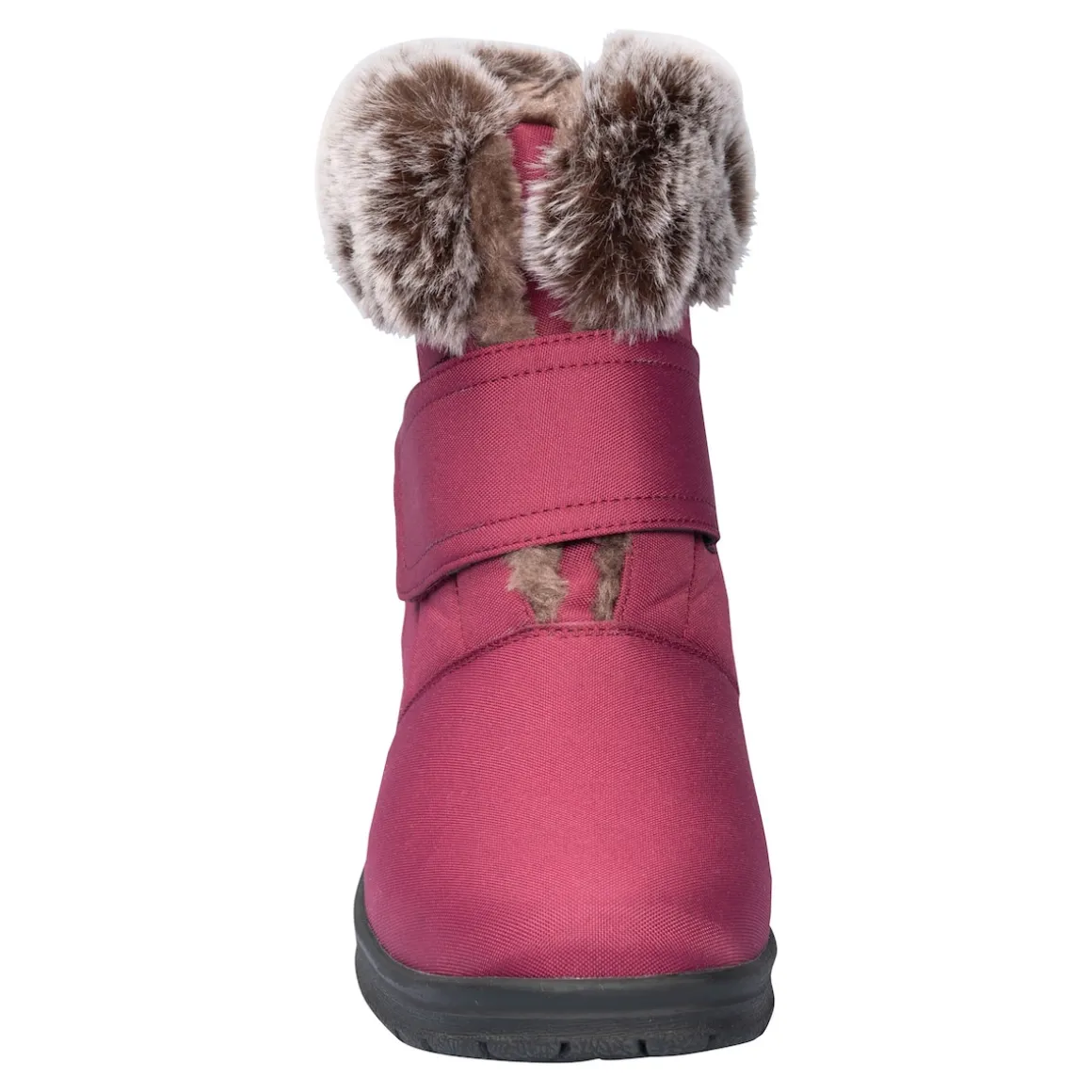 Winterstiefelette mit Spikes & Klett „Monika“ beere