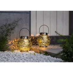 XL-Metall-Solar-Leuchten, 2 Stück