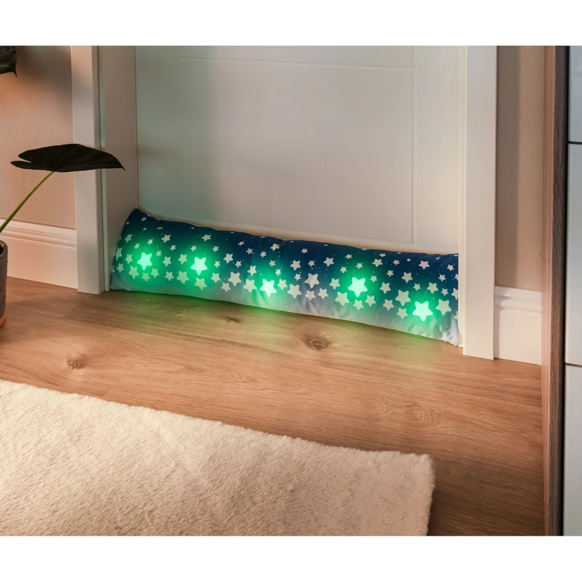 Zugluftstopp „Sternenhimmel“ nachtleuchtend